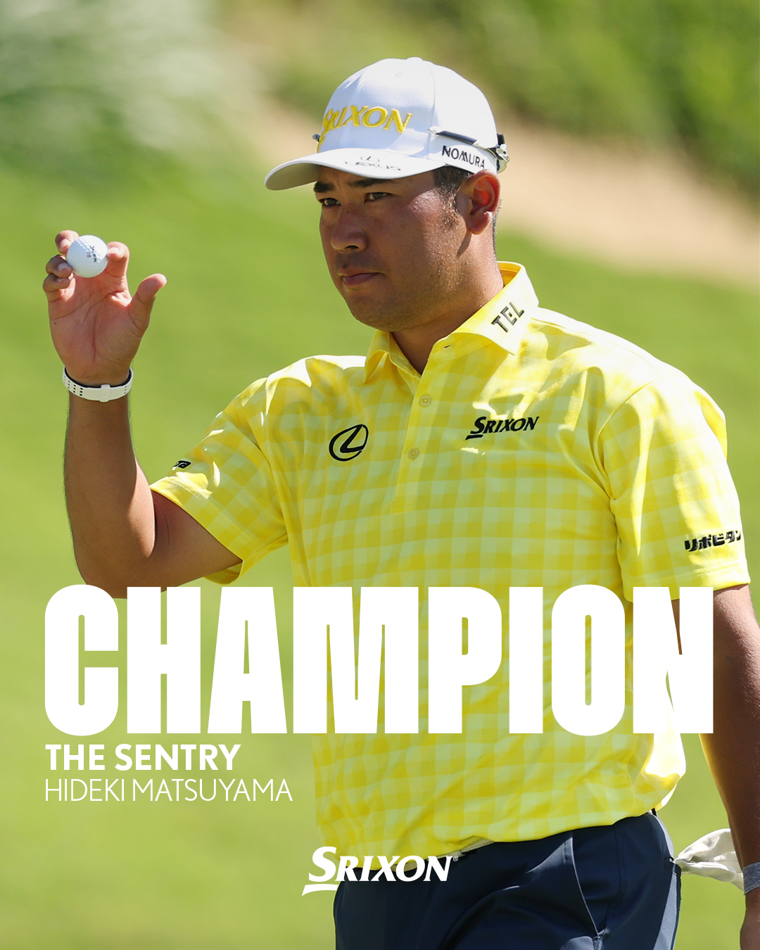 SRIXON簽約選手松山英樹開春就拿下冠軍